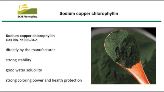 Colorantes naturales de clorofilina de cobre y sodio para alimentos/cosméticos/productos químicos farmacéuticos