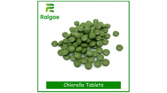 Fábrica certificada de buena calidad Chlorella Agae tabletas de proteína vegana