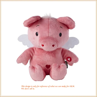 Peluche rosa Flying Pig Piggy Toys para niños por encargo